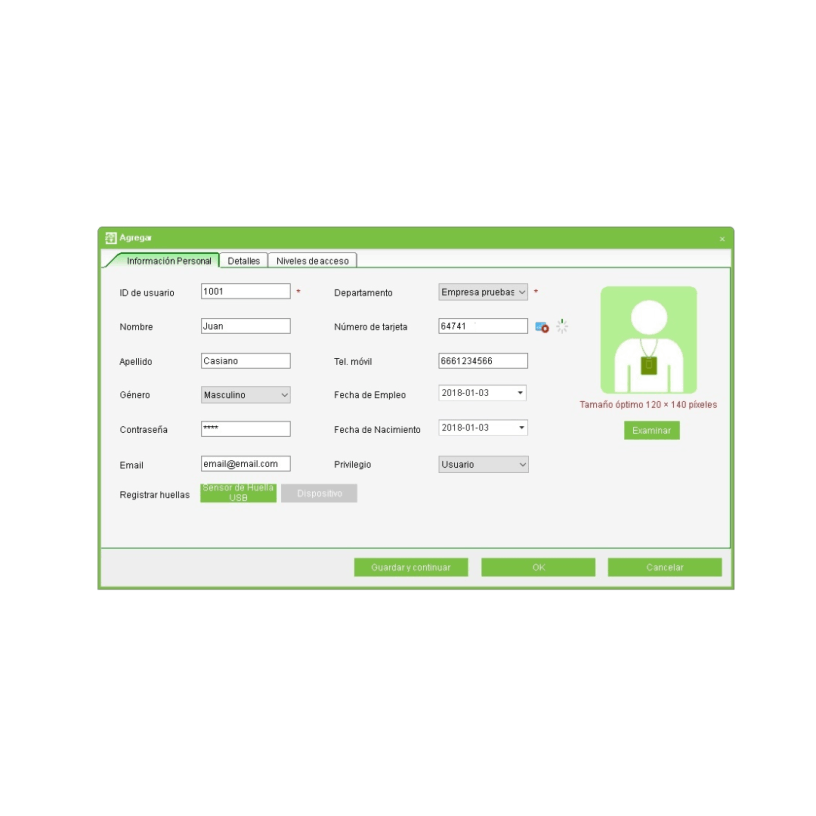 Ingreso de Datos de Personas 