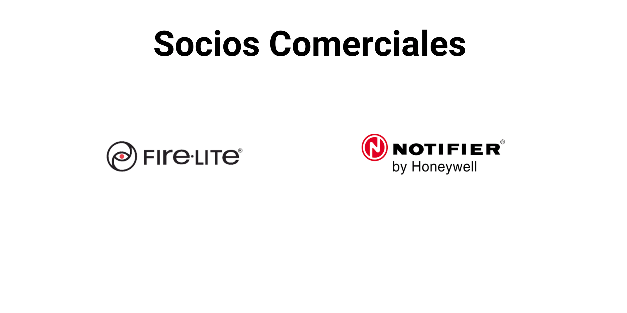 Socios Comerciales Detección de Incendio