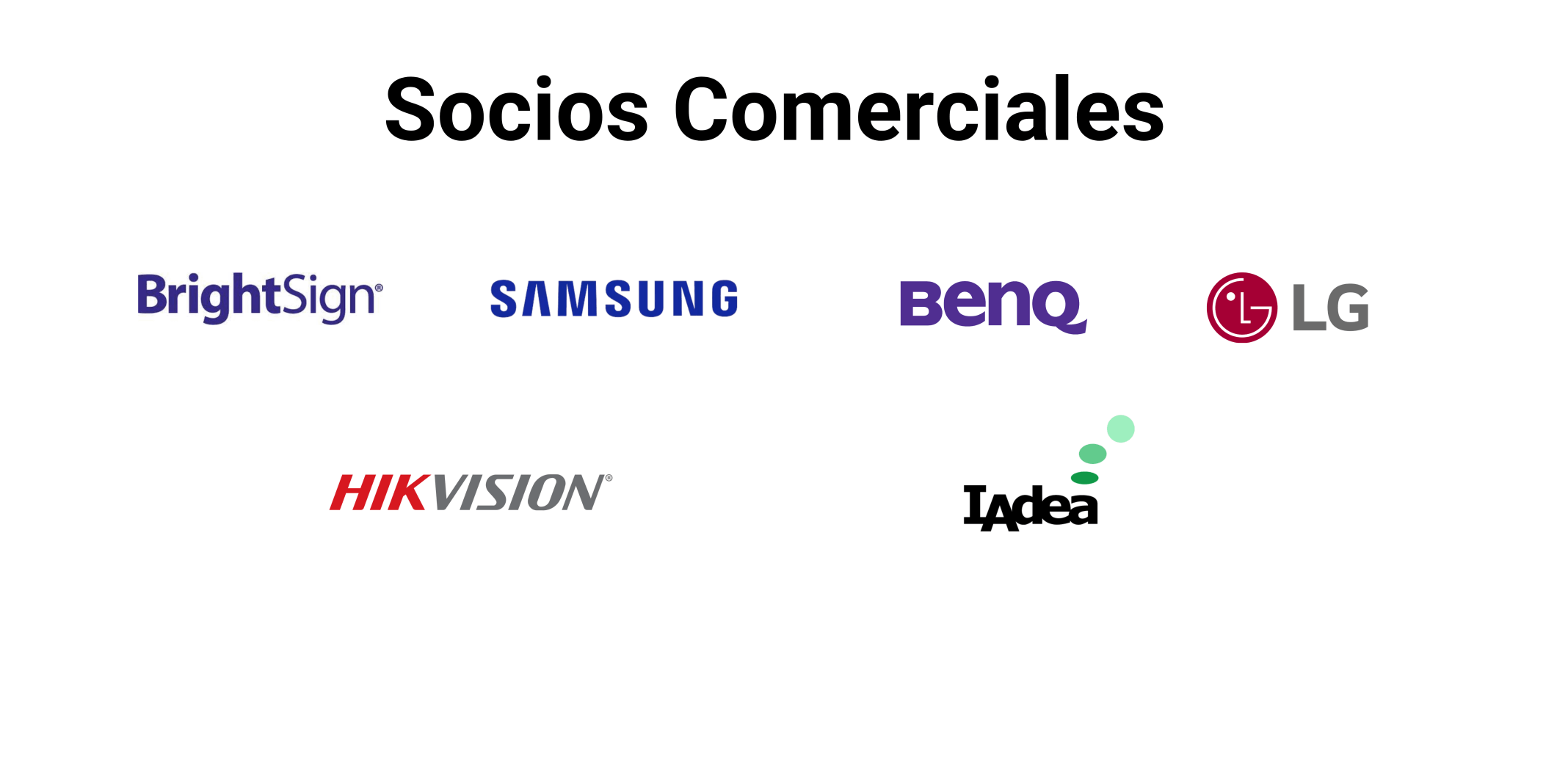 Socios Comerciales Señalización Digital
