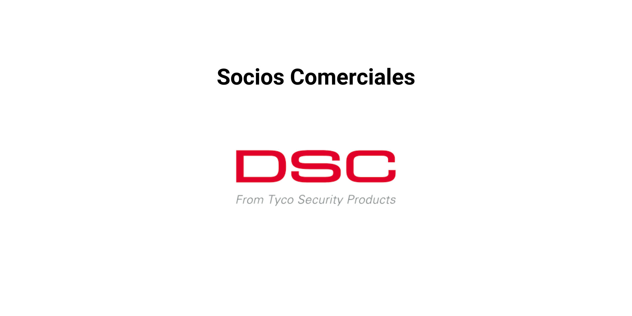 Socios Comerciales Alarma