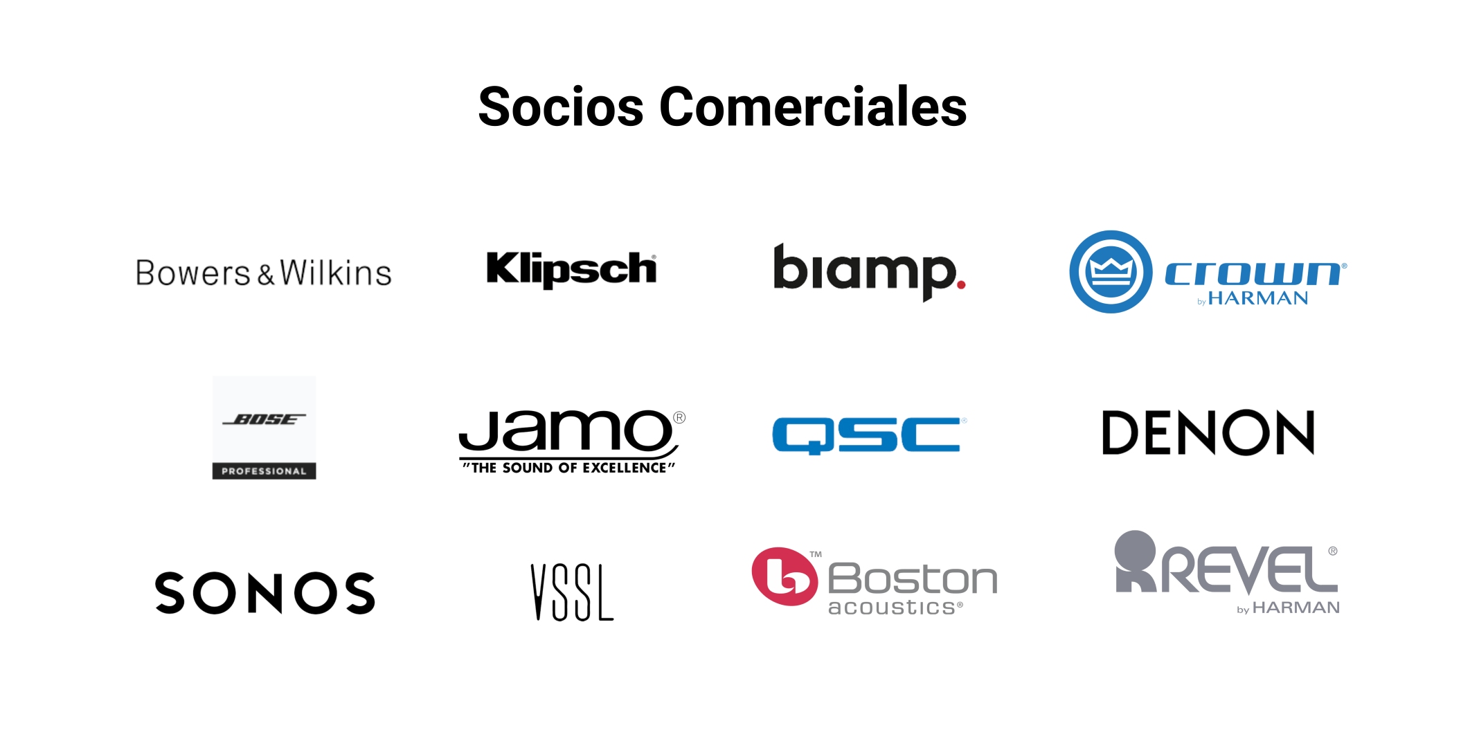 Socios Comerciales Audio